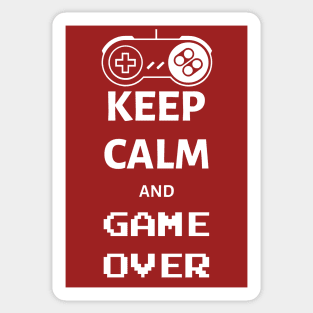 Keep calm and game over Sticker